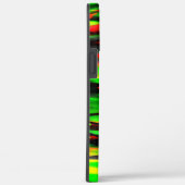 ステンドレッドとグリーンの形成抽象芸術がジグザグに Case-Mate iPhoneケース (裏面 / 右)