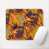 ステンド抽象芸術モザイクスケッチ、素朴な燃焼金ゴールド マウスパッド (マウス)