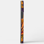 ステンド抽象芸術モザイクスケッチ、素朴な燃焼金ゴールド Case-Mate iPhoneケース (裏面 / 右)