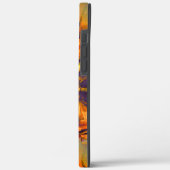 ステンド抽象芸術モザイクスケッチ、素朴な燃焼金ゴールド Case-Mate iPhoneケース (裏面 / 左)