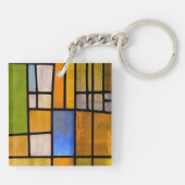 ステンパーソナライズされたドグラスアクリル系キーチェーン キーホルダー (裏面)