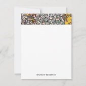 ステンパーソナライズされたドグラスフローラジャーナル ノートカード (正面)