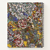 ステンパーソナライズされたドグラスフローラジャーナル ノートブック (裏面)