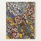 ステンパーソナライズされたドグラスフローラジャーナル プランナー手帳 (裏面)