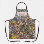 ステンパーソナライズされたドグラス植物性フローラ エプロン (正面)