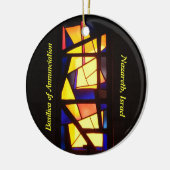 ステンパーソナライズされたドグラス窓オーナメント セラミックオーナメント (左)