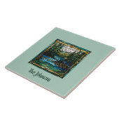 ステンパーソナライズされたフェイクドグラスカヌー景観 タイル (側面)