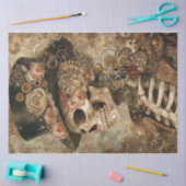 ステンビクトリアンパンクスカル 薄葉紙 (クラフト)