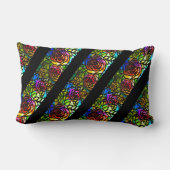 ステンフェイクドグラスのカスタマイズ可能、リバーシブル ランバークッション (裏面)