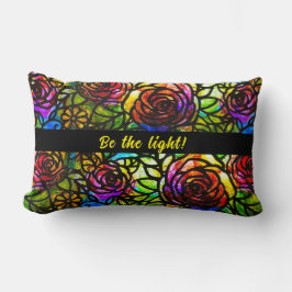 ステンフェイクドグラスのカスタマイズ可能、リバーシブル ランバークッション