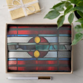 ステンフェイクドグラスのクリスマス食べマウスのクッキー 薄葉紙 (ギフト)