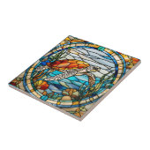 ステンフェイクドグラスウミガメ タイル (側面)