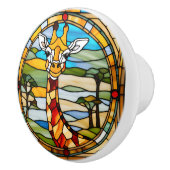 ステンフェイクドグラスキリン セラミックノブ (右)