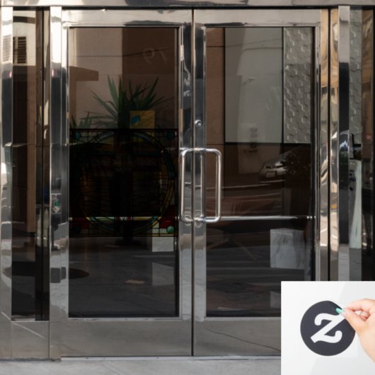 ステンフェイクドグラスギターの窓にしがみつく ウィンドウサイン (オフィスドア)