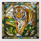 ステンフェイクドグラスタイガー ウィンドウサイン (シート)