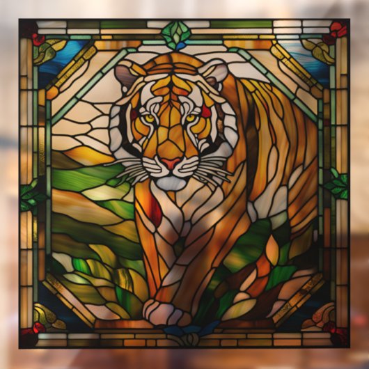 ステンフェイクドグラスタイガー ウィンドウサイン (シート2)