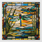 ステンフェイクドグラストンボ ウィンドウサイン (シート)