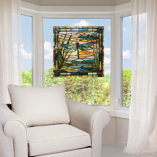 ステンフェイクドグラストンボ ウィンドウサイン