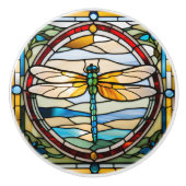 ステンフェイクドグラストンボ セラミックノブ (正面)