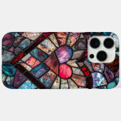 ステンフェイクドグラスハートバレンタインデー Case-Mate iPhoneケース (裏面 (横))