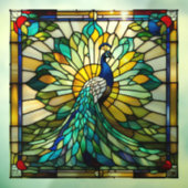 ステンフェイクドグラスピーコックL ウィンドウサイン (シート3)