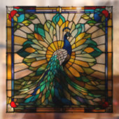 ステンフェイクドグラスピーコックL ウィンドウサイン (シート2)