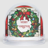 ステンフェイクドグラスリースのお客様への感謝 (正面)