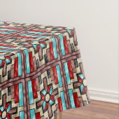 ステンフェイクドグラス南西部パターンテーブルクロス テーブルクロス (インサイチュ)