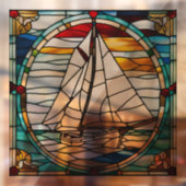 ステンフェイクドグラス帆船 ウィンドウサイン (シート2)