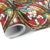 ステンフェイクドグラス座りサンタナプキン ラッピングペーパー (ロールコーナー)