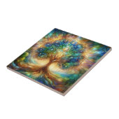 ステンフェイクドグラス、芸術的な生命樹 タイル (側面)