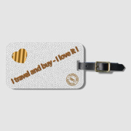 ステンモダンドグラス白い愛 ラゲッジタグ