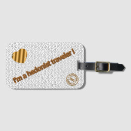 ステンモダンドグラス白い旅行 ラゲッジタグ