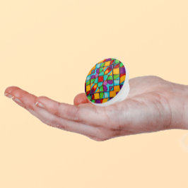 ステンモダンドグラス – 明るい絵を描形状 セラミックノブ