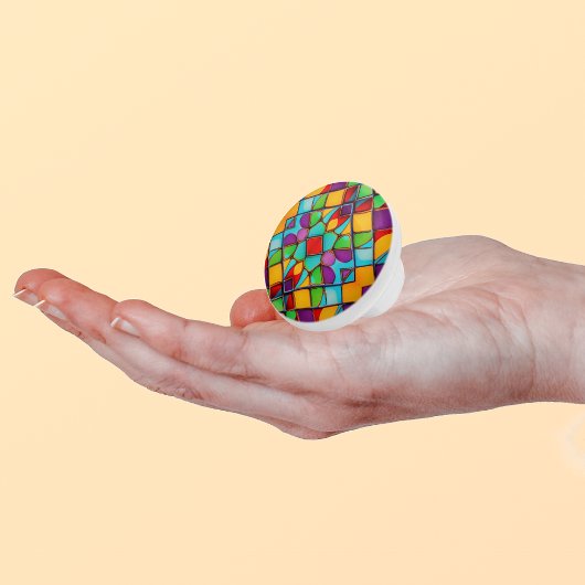 ステンモダンドグラス – 明るい絵を描形状 セラミックノブ