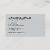 ステンレはっきりしたル石板建築名刺 名刺 (裏面)