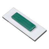 ステンレエレガントス銀オーバルブラック文字 名札 (裏面)