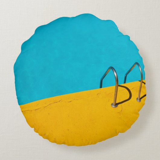 ステンレスはしご付きスイミングプール ラウンドクッション (裏面)