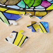 ステンレスはっきりした花と美しいジグソーパズル ジグソーパズル (側面)