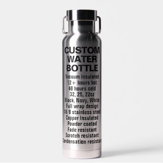 ステンレスカスタム鋼および銅真空ボトル ウォーターボトル