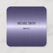 ステンレスカッコいい鋼ルック#2 スクエア名刺 (正面)