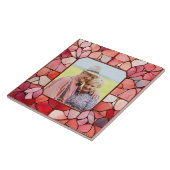 ステンレスガラスフェイクフレームでのYOUR写真 タイル (側面)