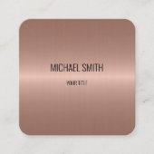 ステンレスクール鋼ルック#3 スクエア名刺 (正面)