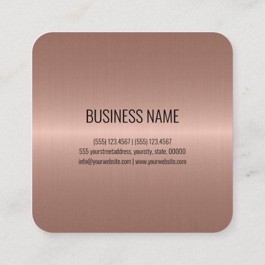 ステンレスクール鋼ルック#3 スクエア名刺 (裏面)