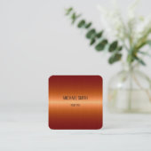 ステンレスクール鋼ルック#7 スクエア名刺 (スタンド正面)