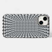 ステンレススチールボックス織り錯覚 Case-Mate iPhoneケース (裏面 (横))