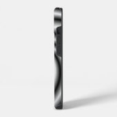 ステンレススチール渦巻き iPhoneケース (左側面)