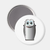 ステンレススチール製マンガ冷蔵庫 マグネット (正面/裏面)