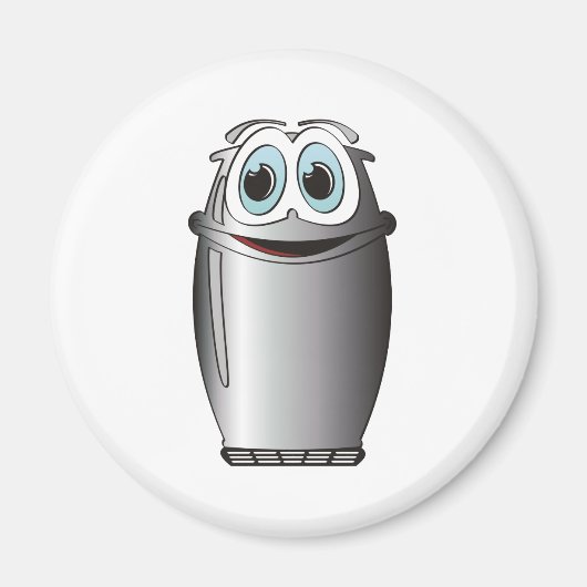 ステンレススチール製マンガ冷蔵庫 マグネット (正面)