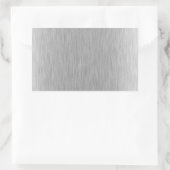 ステンレススティールテクスチャ 長方形シール (バッグ)